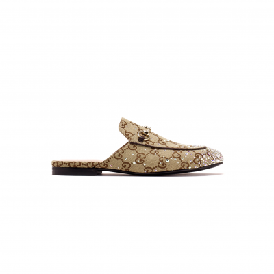 GUCCI WOMEN'S PRINCETOWN SLIPPER WITH CRYSTALS 812307